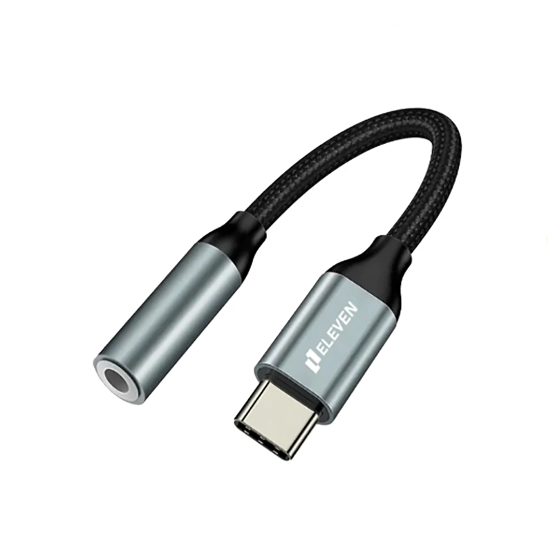 کابل تبدیل تایپ سی TYPE C به جک 3.5 مادگی صدا ELEVEN ایلون مدل CV401
